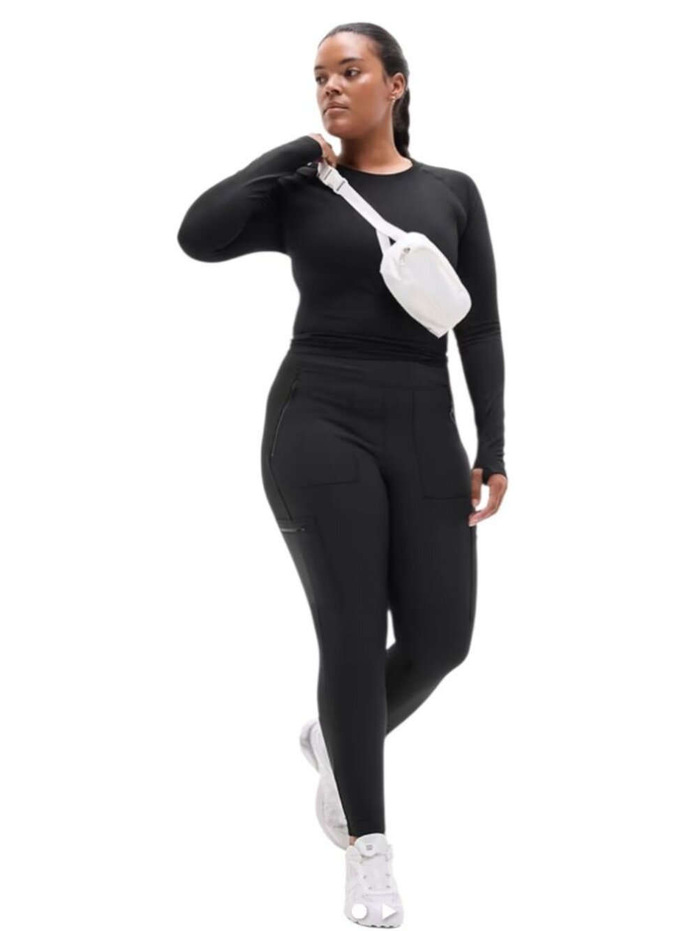 Athleta Plus Size Headlands Hybrid High Rise Cargo Legging